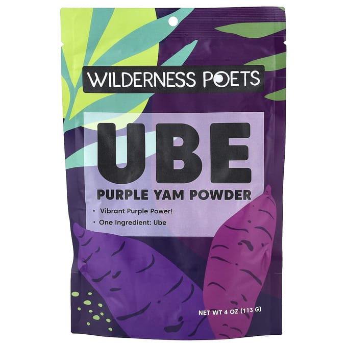 Wilderness Poets, Paarse Ube Yam Poeder, , 113g(113 gram) black