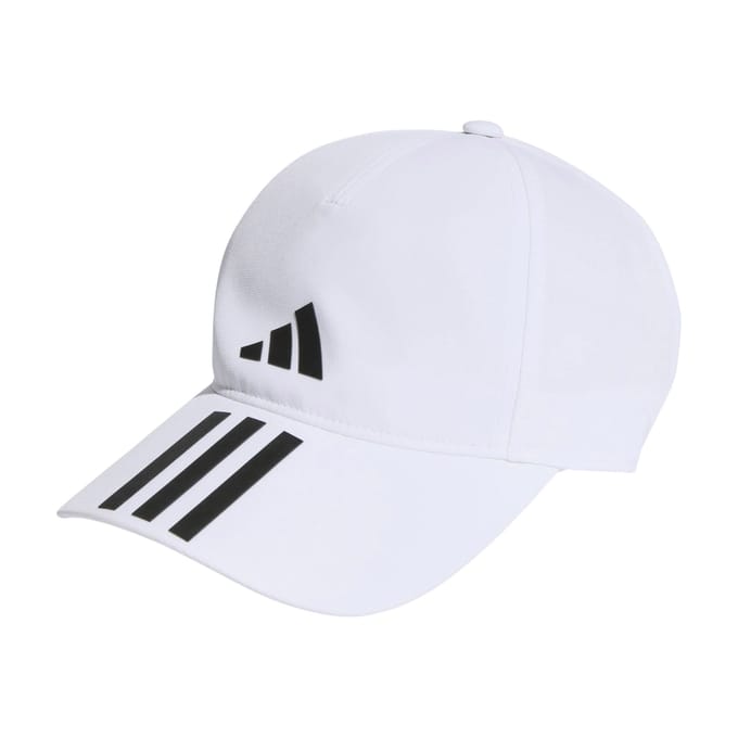 adidas Performance 3-Stripes AEROREADY Running Training Honkbalpet - Unisex - Wit