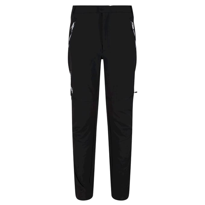 Regatta Berg afritsbroek voor heren (Zwart/Zwart)