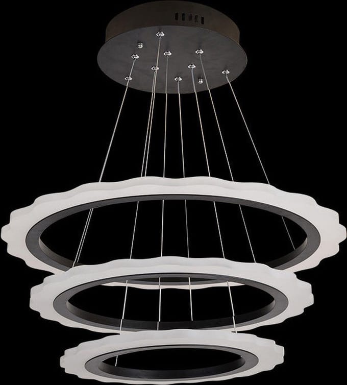 Ring Hanglamp 3 delen diam, 80/60/40 cm incl LED verlichting - Scaldare Canicatti