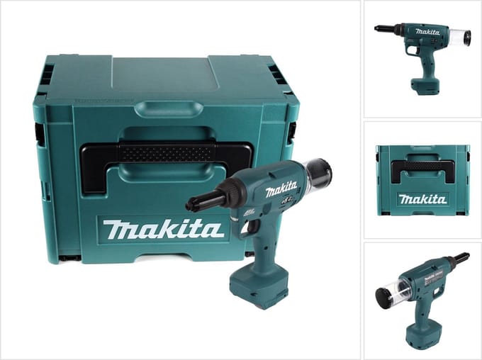 Makita DRV250ZJ Accu Blindklinknageltang 18V Basic Body in Mbox