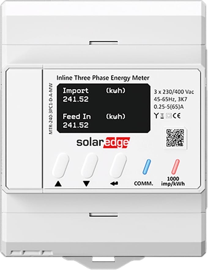 Solaredge 3 fase inline energy meter MTR-240-3PC1-D-A-MW