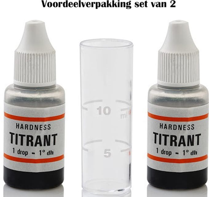 Rekx® Testkit waterhardheid - Voordeelverpakking set van 2 - Kalktest - Kalktester - Duitse Hardheid