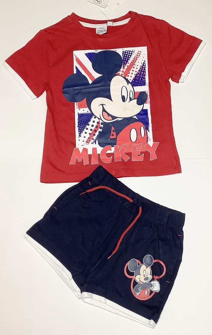 Mickey Mouse set rood 98/104