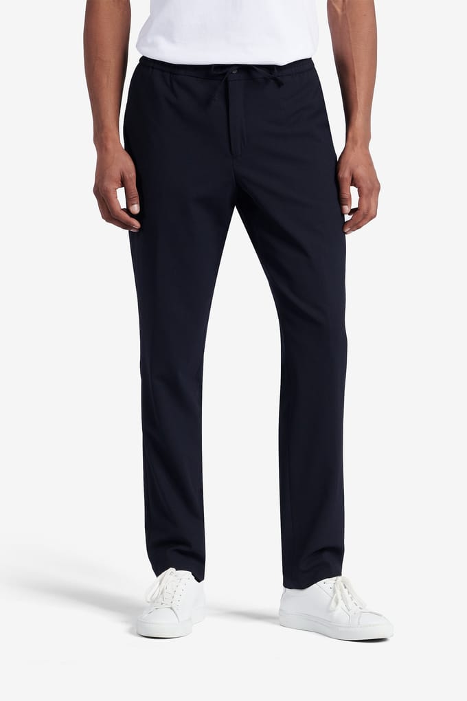 No Label Montreal Washable Wool-stretch Navy Größe: 44 | Maßgeschneiderte Hosen Outlet | Herren | Blau