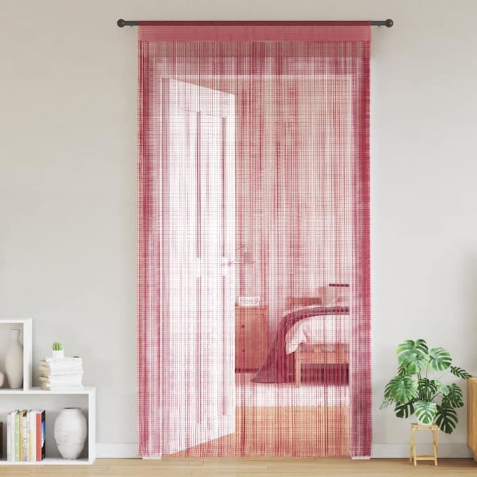 vidaXL - Koordgordijnen - 2 - st - 140x250 - cm - roze