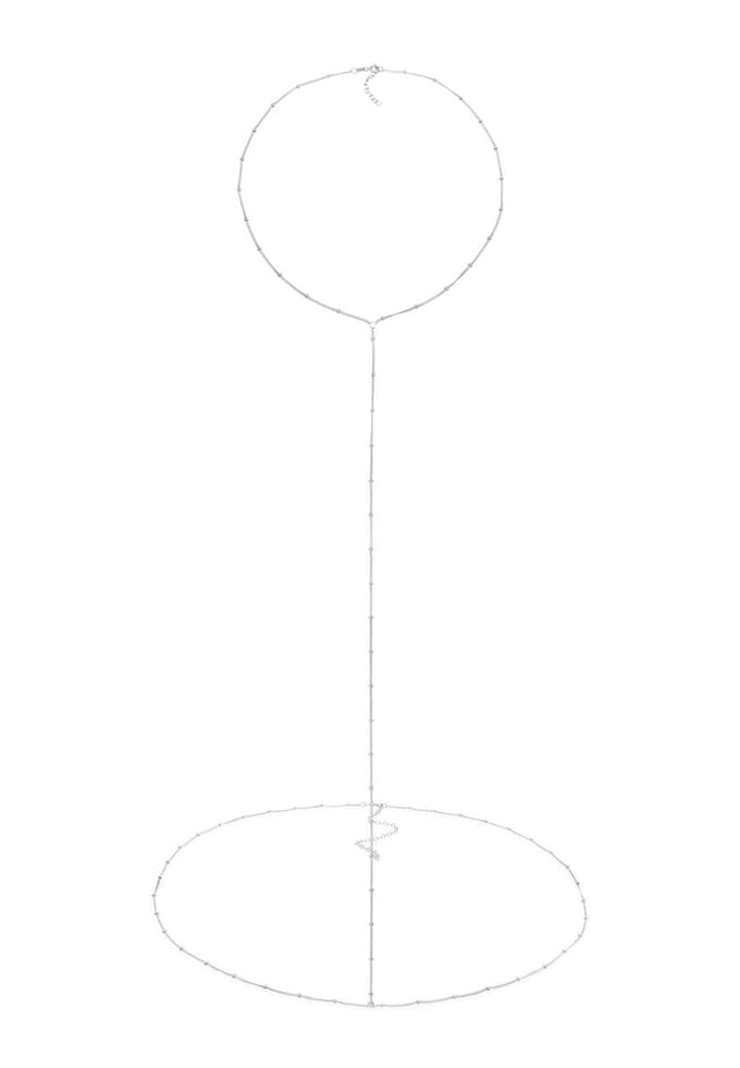 Elli - Sieradenboxen - Dames taille ketting basis bollen in 925 sterling zilver verguld - Dames