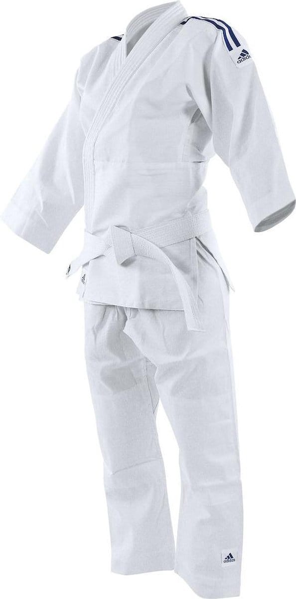 Judopak Adidas voor kinderen | meegroeipak J250 | Wit (Maat: 110 - 120)