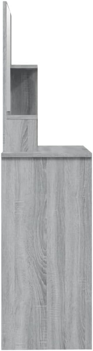 Kaptafel met Spiegel voor Slaapkamer - Make-up Tafel Sonoma Eiken
