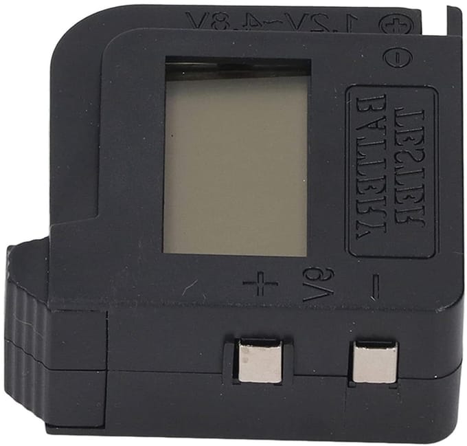 Digitale Batterijtester - Batterij Checker - Batterijen Testen - LCD Scherm - Compact Formaat - Zwart