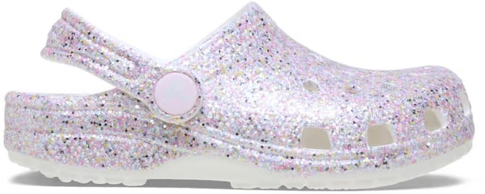 Crocs Classic Fantasy Glitter Clog K Unisex Clogs - wit