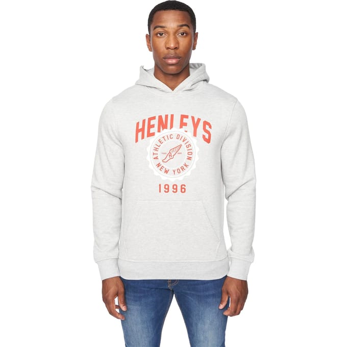 Henleys Heren Tipton Hoodie (Grijze Mergel)