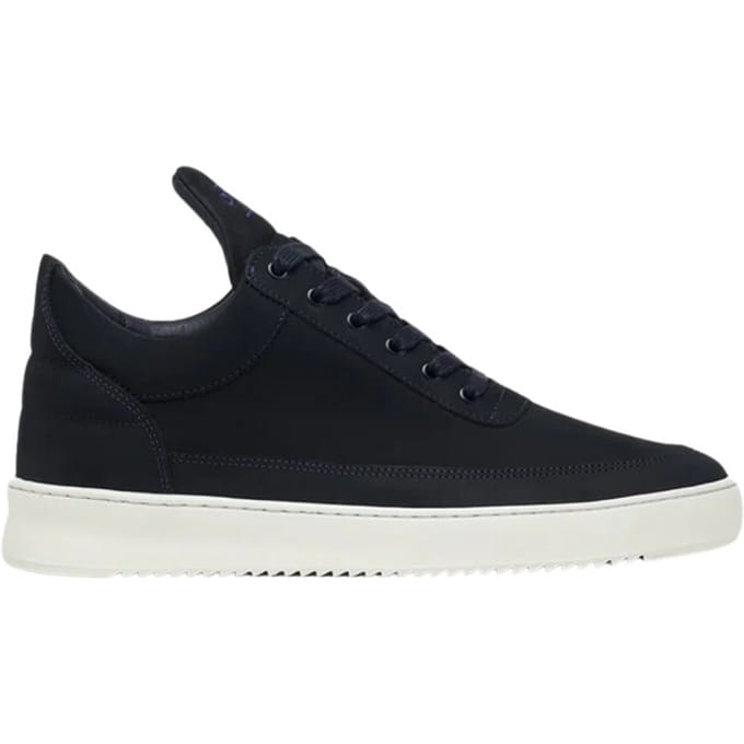 Filling Pieces - Low Top Ripple Nubuck Navy - Maat 40