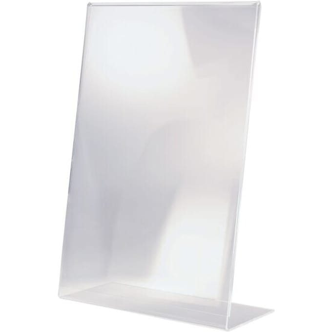 Sigel TA213 Tafelstatief L-vorm Voor papierformaat: DIN A3 Glas (helder) 1 stuk(s)