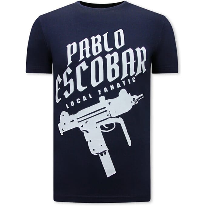Local Fanatic Pablo escobar uzi t-shirt navy