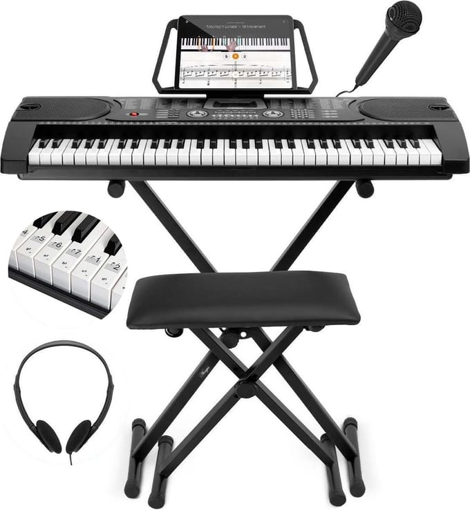 Áengus A289 Keyboard starter set - Complete set voor de beginner - 61 toetsen