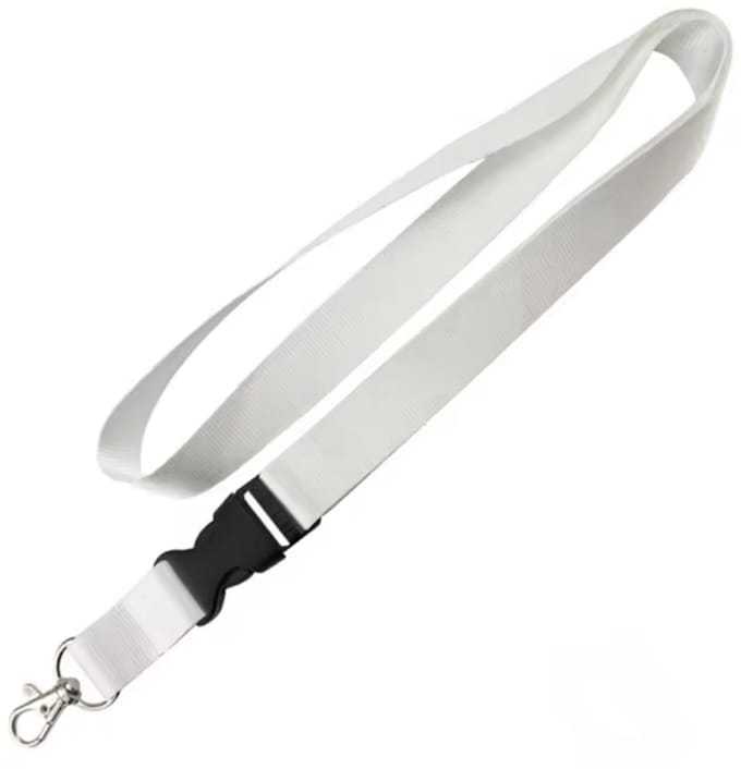 Scoby - Keycord - Sleutelkoord - Nekkoord - Lanyard - Dagelijks gebruik - 50 cm - Wit