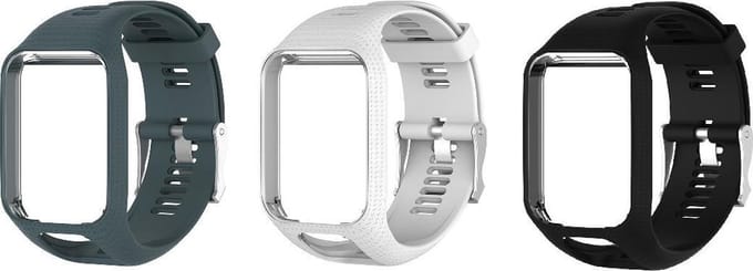 KELERINO. Siliconen bandjes geschikt voor TomTom Runner/Spark modellen - 3-pack