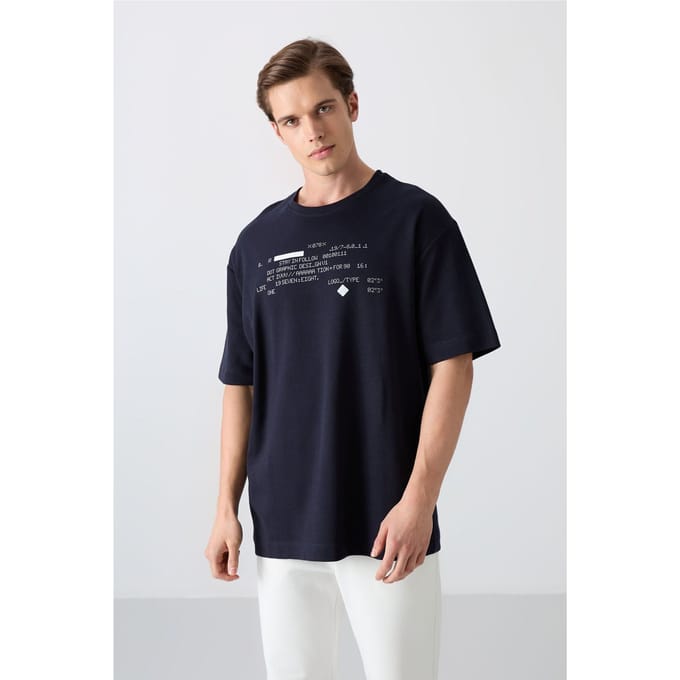 Oversized Geprinte Crew Neck T-shirt