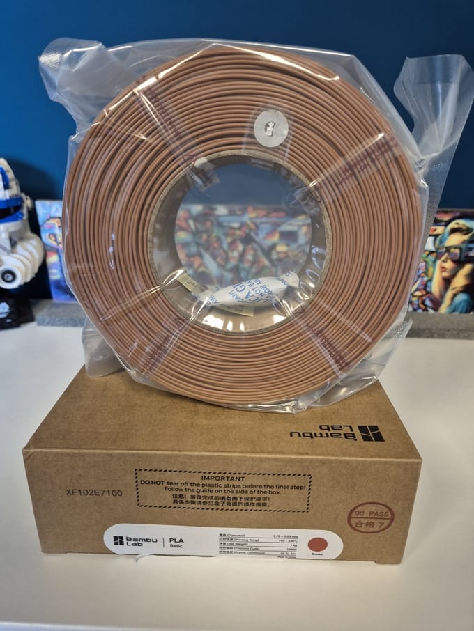 Bambu Lab PLA Basic refill - Brown (1kg)