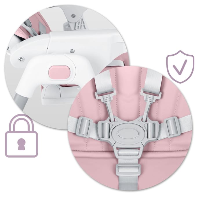 Ricokids Tulo voederstoel - roze