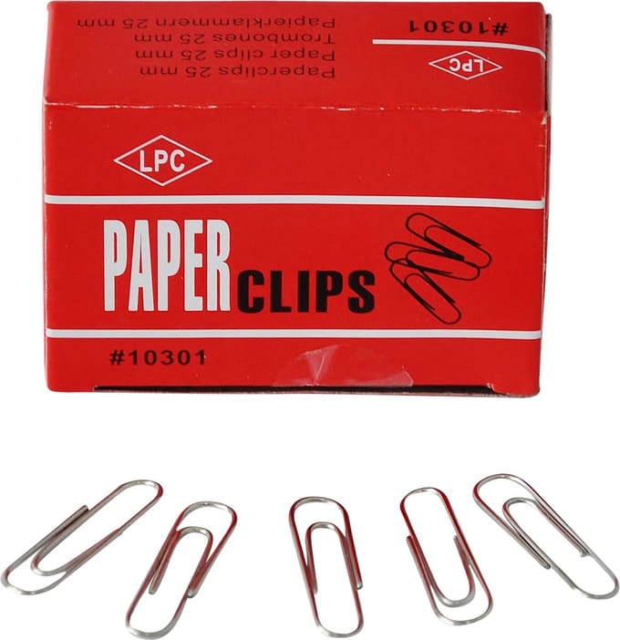 paperclips LPC | 25 mm | 1000 stuks | rond verzinkt