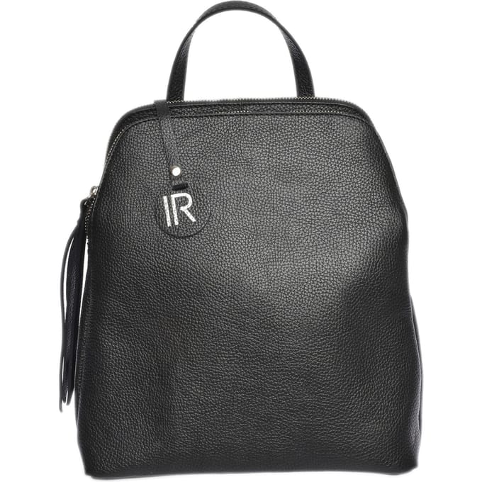 Isabella Rhea Zwart Rundleer Tas
