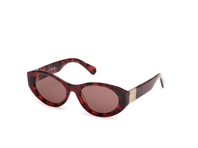 Max &co MO0123 Red havana 53/19/140 WOMAN Zonnebrillen