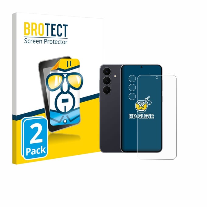 BROTECT - Screenprotector voor Samsung Galaxy S25 FE Enterprise Edition (Voor+Camera) - Folie Beschermfolie transparant 2 Stuks