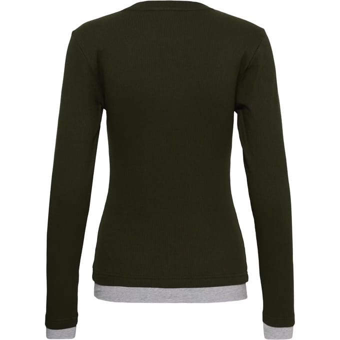Dames-T-shirt met lange mouwen KAFFE Yellina