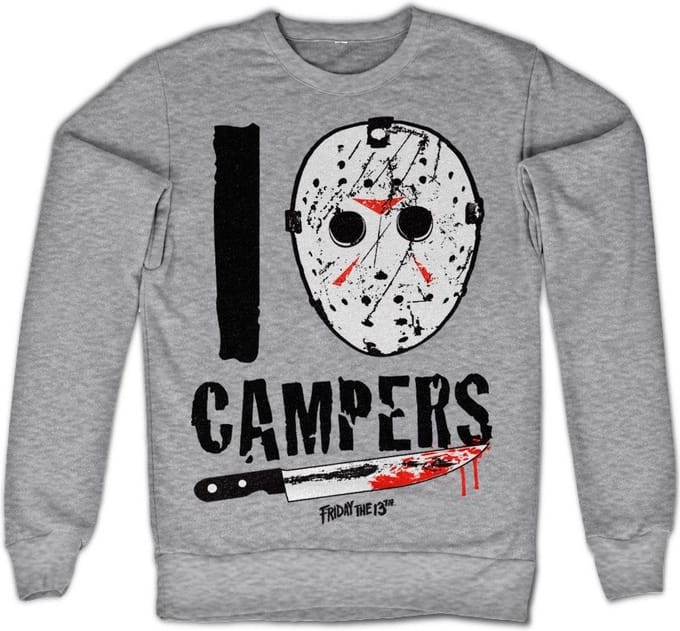 Friday the 13th I Jason Camp ers Sweatshirt Heather-Grey