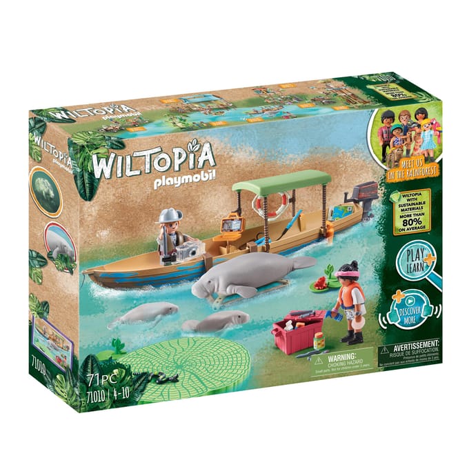PLAYMOBIL Wiltopia Boottocht naar de zeekoeien - 71010