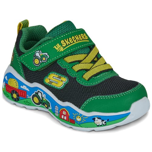 Skechers Play Scene-Barn-Squad Buddies - Jongens Sneakers - Groen