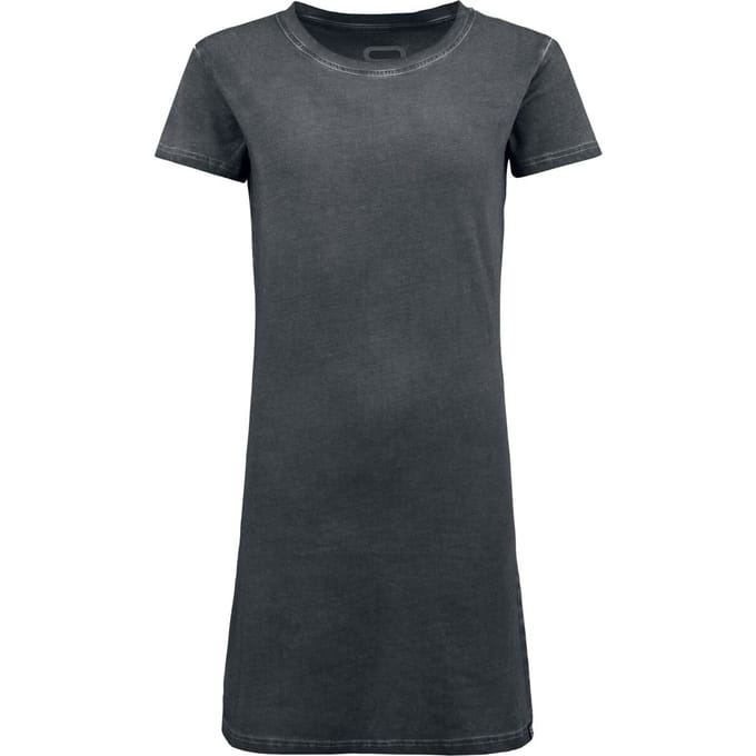 R.E.D. by EMP Mini-jurk - Basic T-shirtjurk - S tot L - voor Vrouwen - grijs
