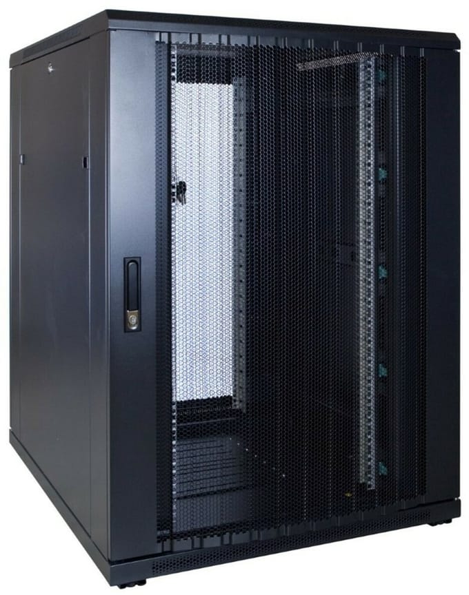 DSIT 22U serverkast met geperforeerde deur 800x1000x1200mm (BxDxH) - serverbehuizing - serverrack - 19 inch