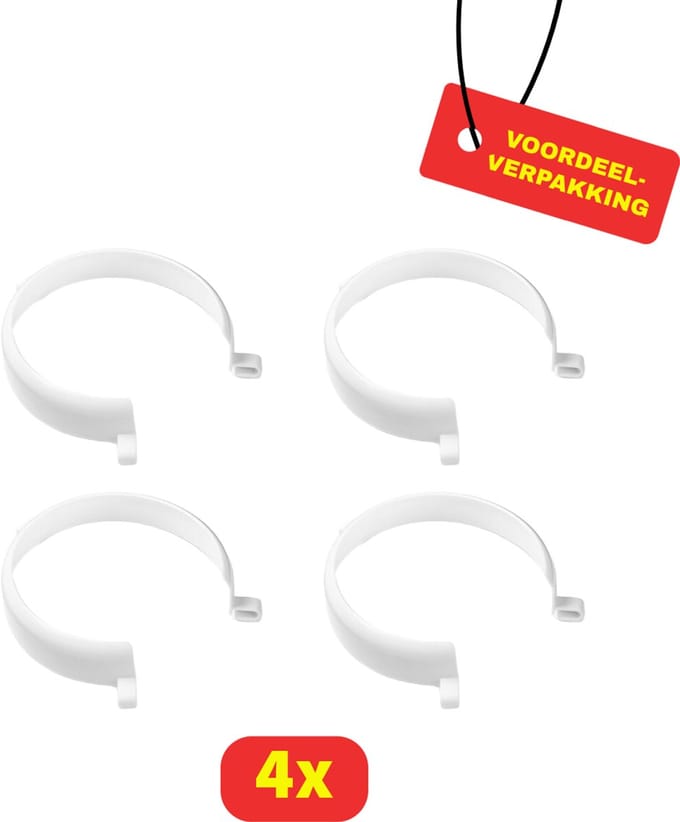 VITILITY Bordrand - Flexibele bordrand - 4 stuks - Voordeelverpakking
