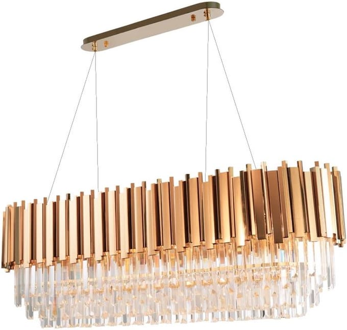 Toolight 312355 Hanglamp Goud 60X30X38Cm