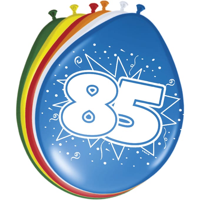 85 Jaar Ballonnen - 8 stuks