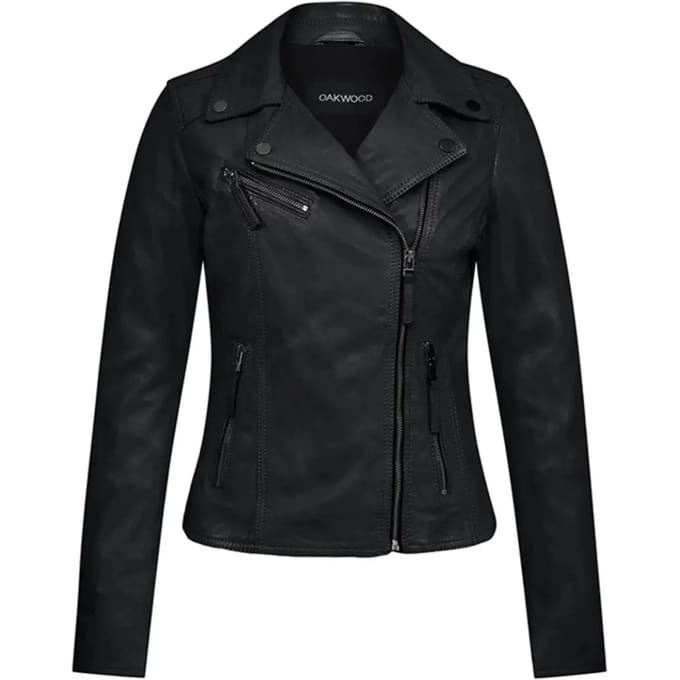 Leren jas voor vrouwen Oakwood Clips