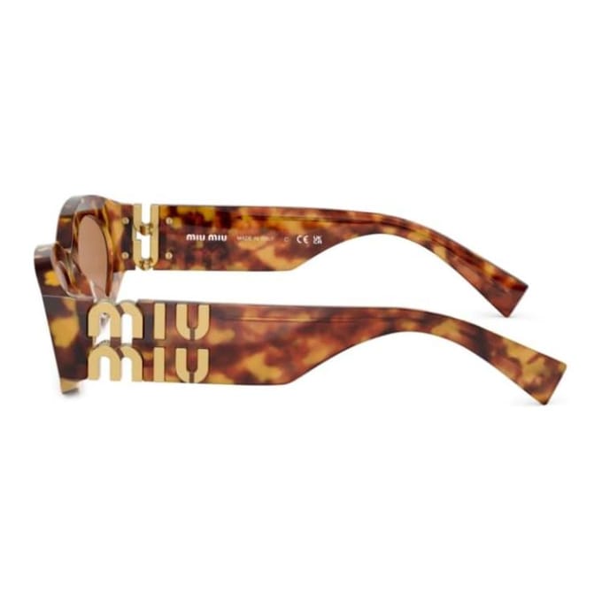 Miu Miu Zijbrief Decoratie Onregelmatige Vorm Zonnebril Dames zonnebril MU11WS4BW2Z1 Basic Packaging-Eyeglass Case+Box