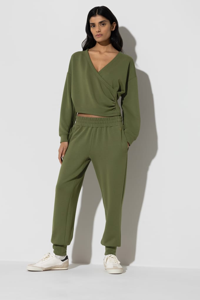 Broek op enkelhoogte Serie Pure Softness Green Valley