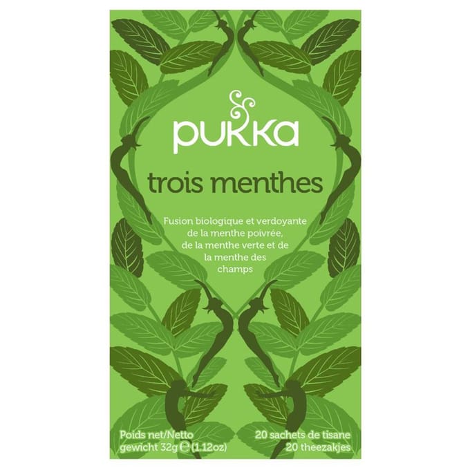 Pukka Three Mint - Cooling Finale Thee - Biologische Kruidenthee - 1 x 20 theezakjes