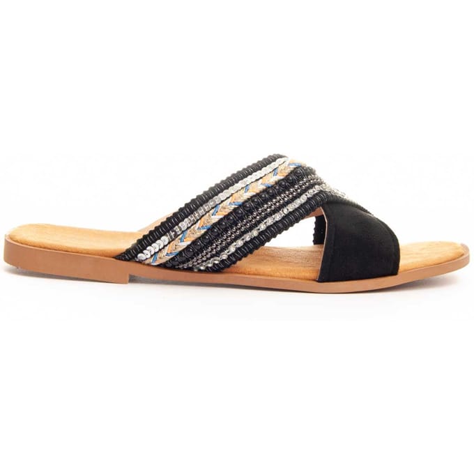 Sandalia Casual Para Mujer.  Montevita  Flipp5  89355 36 zwart