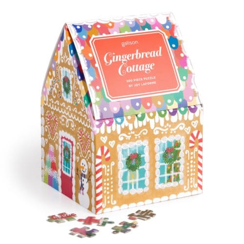 Joy Laforme Gingerbread Cottage 500 Piece Puzzle In A House - Galison