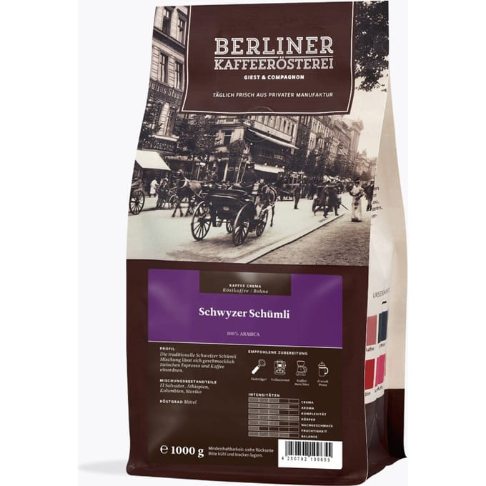 Berliner Kaffeerösterei Schwyzer Schümli 1kg