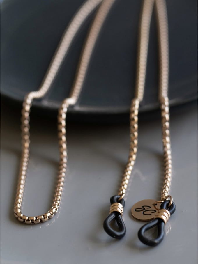 Brillenkoord - Rose Goud - Waterafstotend - Elegante Brillenketting - Unisex - RVS
