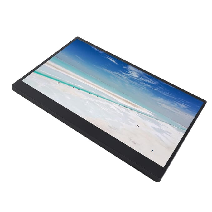 Draagbare Monitor 15,6 Inch USB Computer Gaming Display Laptop Scherm Extender met PU Leer Cover
