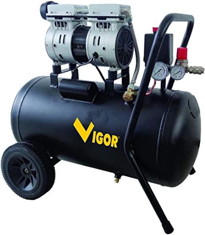 Silencieuze Compressor 50 Liter voor Efficiënte Perslucht