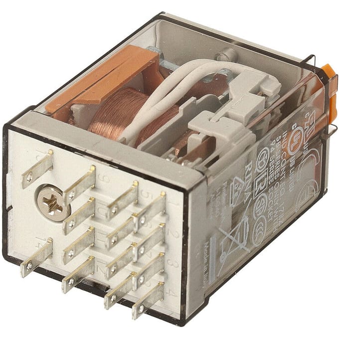 Finder 55.34 Industrieel Relais 4CO 7A 24VAC Met Testtoets - 55.34.8.024.0040
