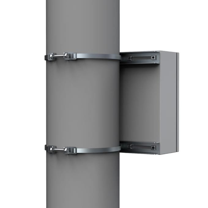 Polenmontagebehuizing Beugel 400mm Verzinkt Staal - EPF0400